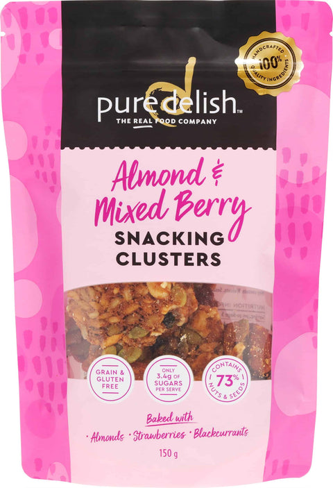 Almond & Mixed Berry Snacking Clusters 150g