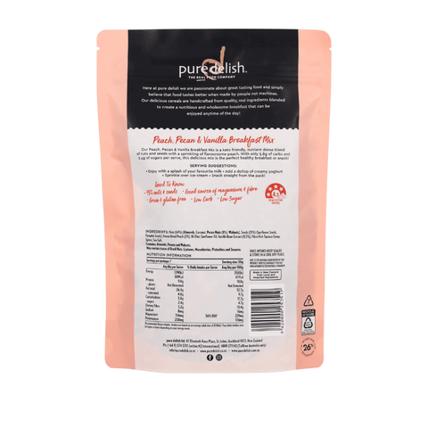 Peach, Pecan & Vanilla Breakfast Mix 350g