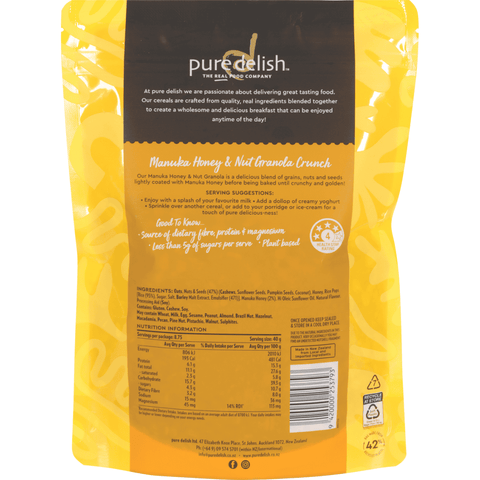 Manuka Honey & Nut Granola Crunch