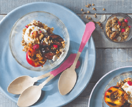 grainola,grilledfruitRMNG,RMNG grilled fruit