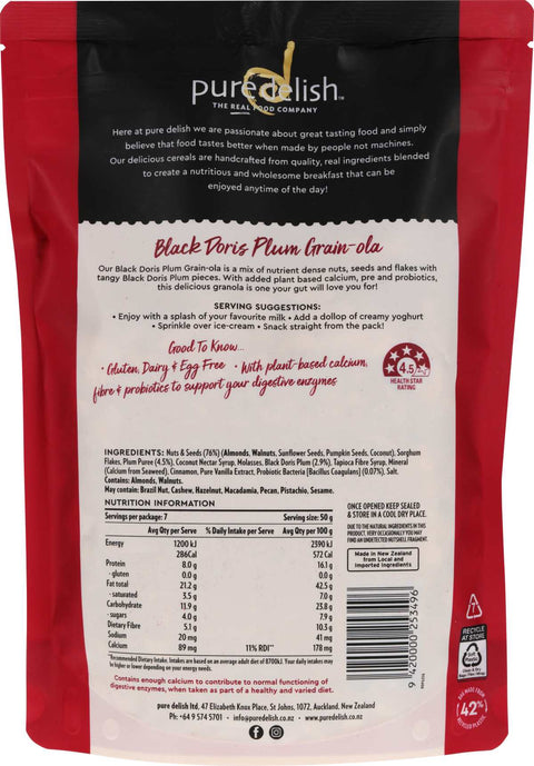 Black Doris Plum Grain-ola 350g