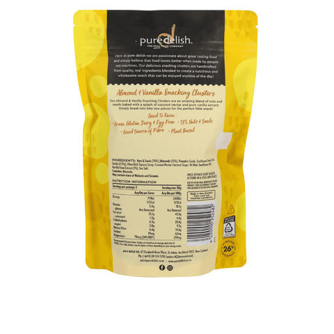 Almond & Vanilla Snacking Clusters 150g