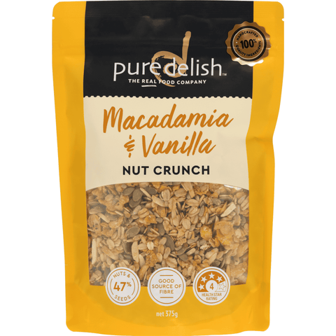 Macadamia & Vanilla Nut Crunch 375g