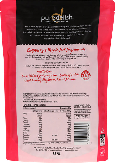 Raspberry & Maple Nut Nograin-ola 800g