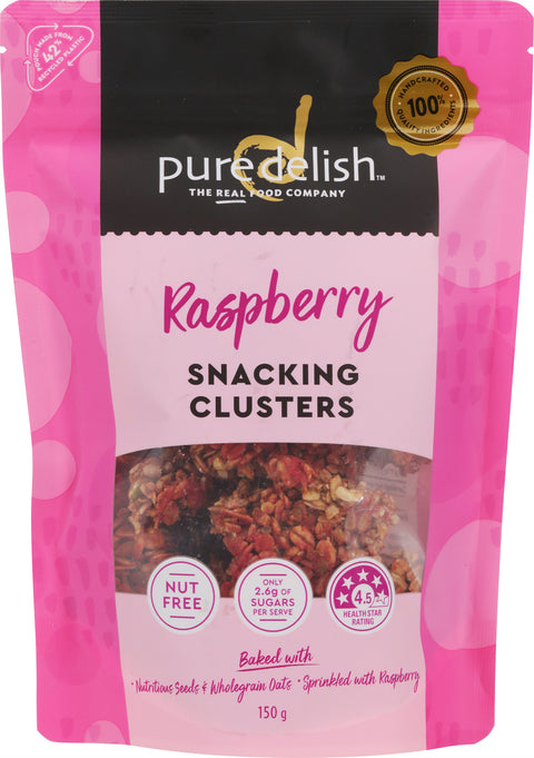 Raspberry Snacking Clusters 150g
