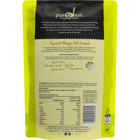 Tropical Mango Nut Crunch 375g
