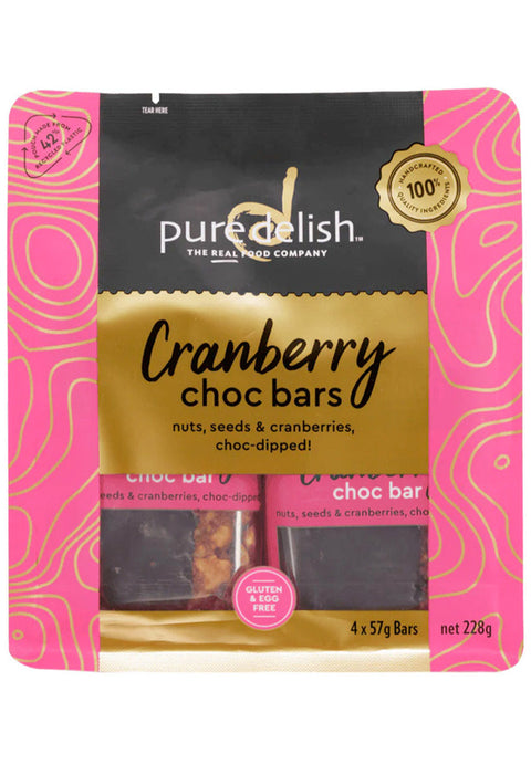 Cranberry Choc Bar Multipack (4 bars)